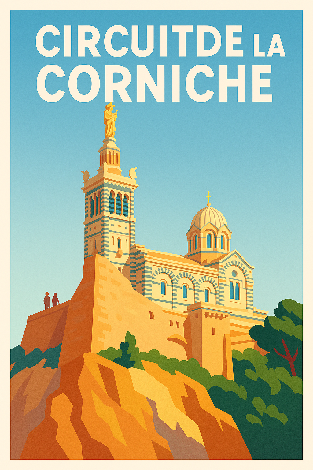 Affiche de Circuit de la Corniche - L'éclat de Notre-Dame de la Garde