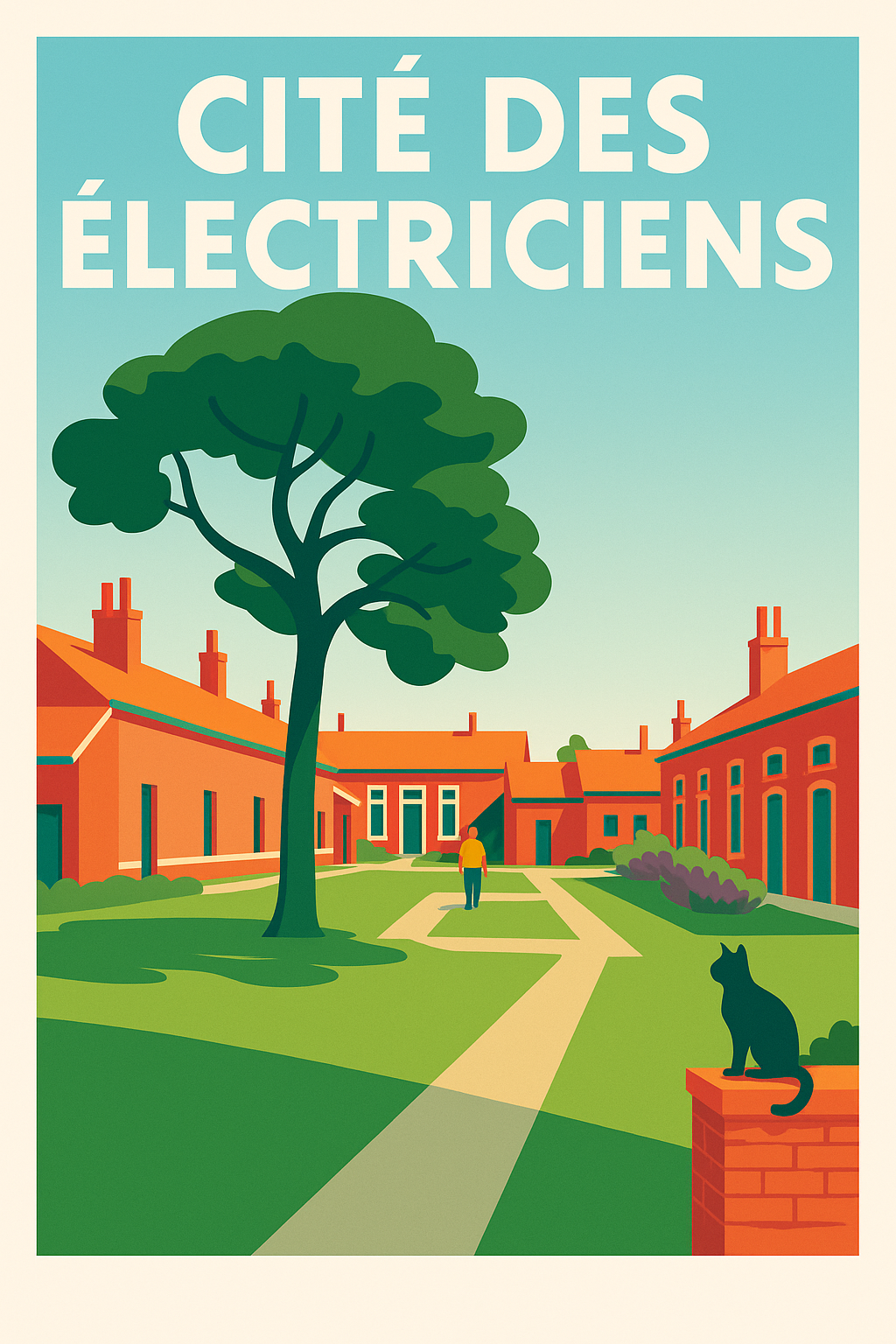 Affiche de Cité des Électriciens - L'âme du bassin minier en couleurs