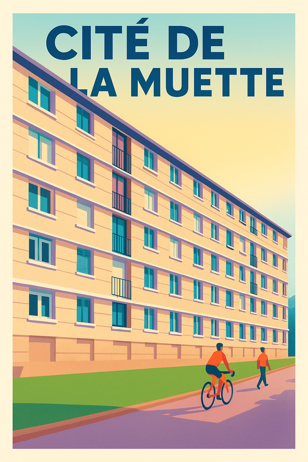 Affiche de Cité de la Muette - Une icône de l'architecture moderniste