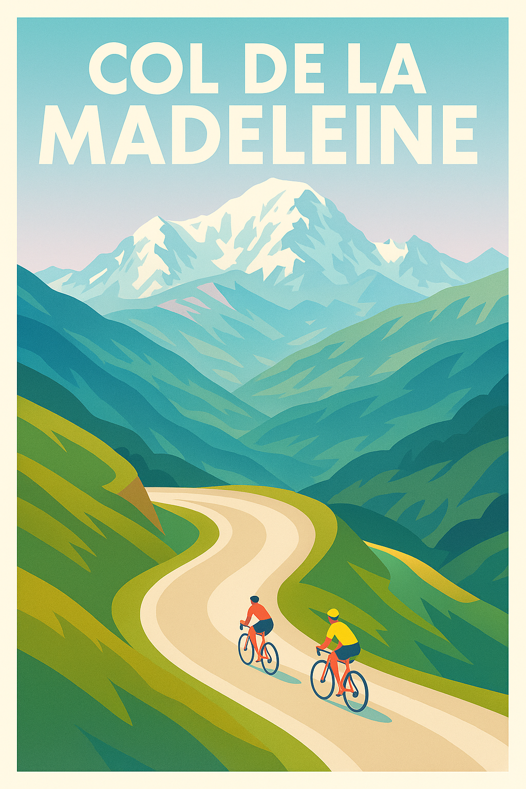 Affiche de Col de la Madeleine - Le sommet mythique des Alpes pour les passionnés