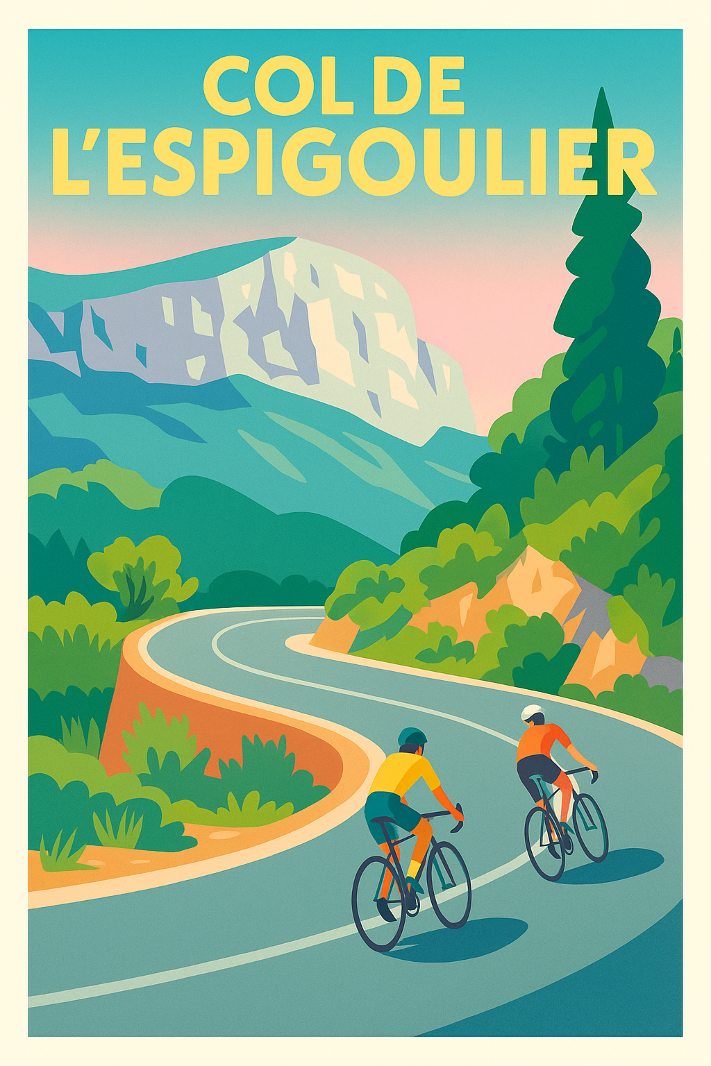 Affiche de Col de l'Espigoulier - Le sommet mythique de Provence en affiche