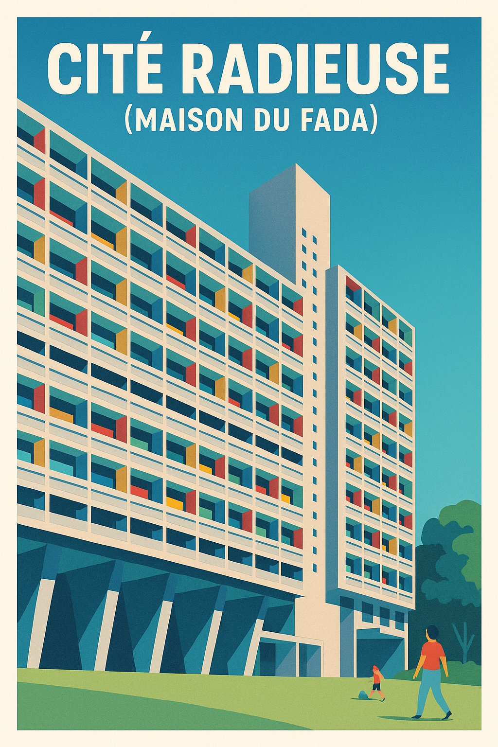 Affiche de Cité Radieuse - L'icône brutaliste du Corbusier à Marseille