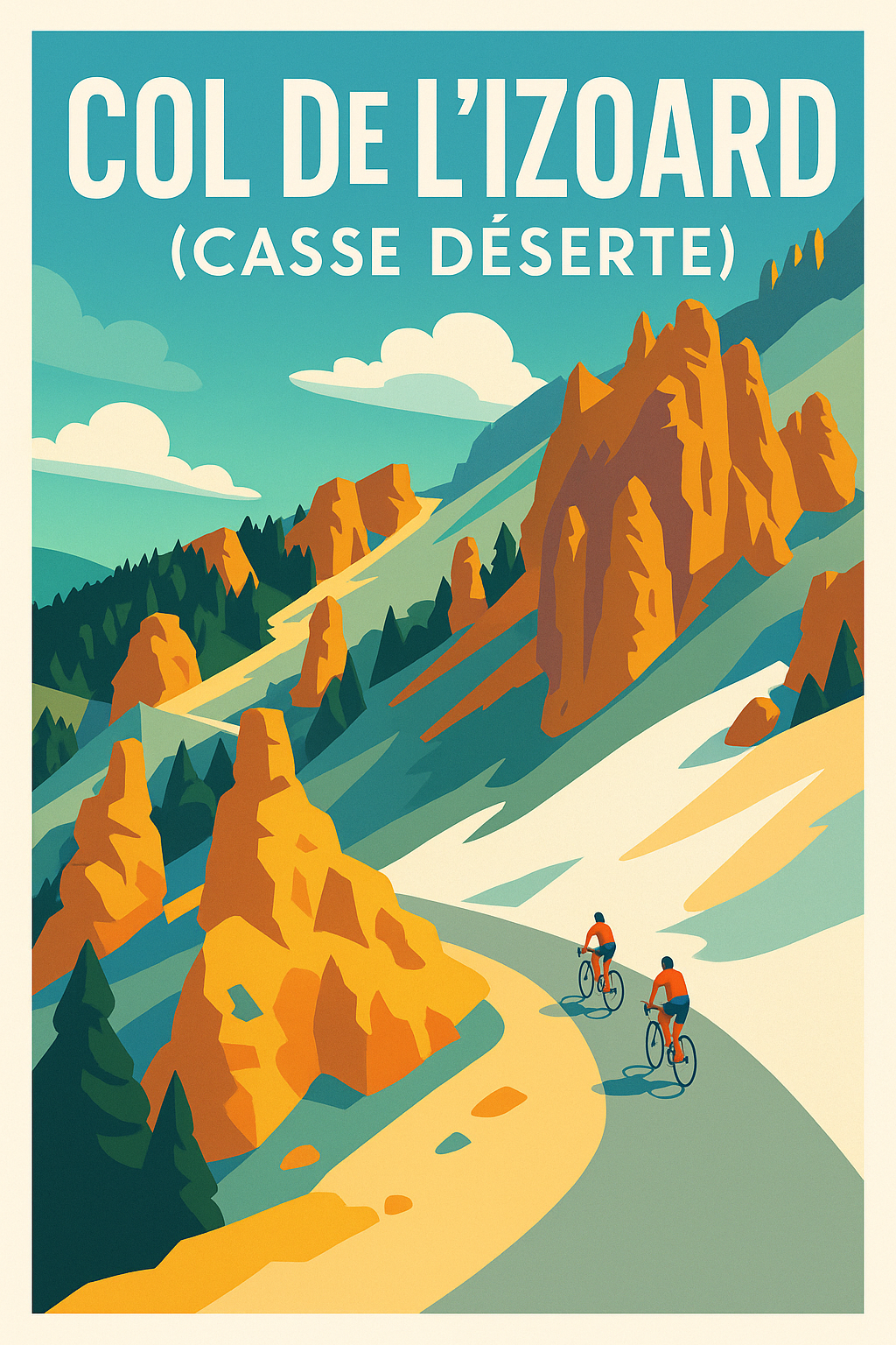 Affiche de Col de l'Izoard - L'ascension mythique de la Casse Déserte
