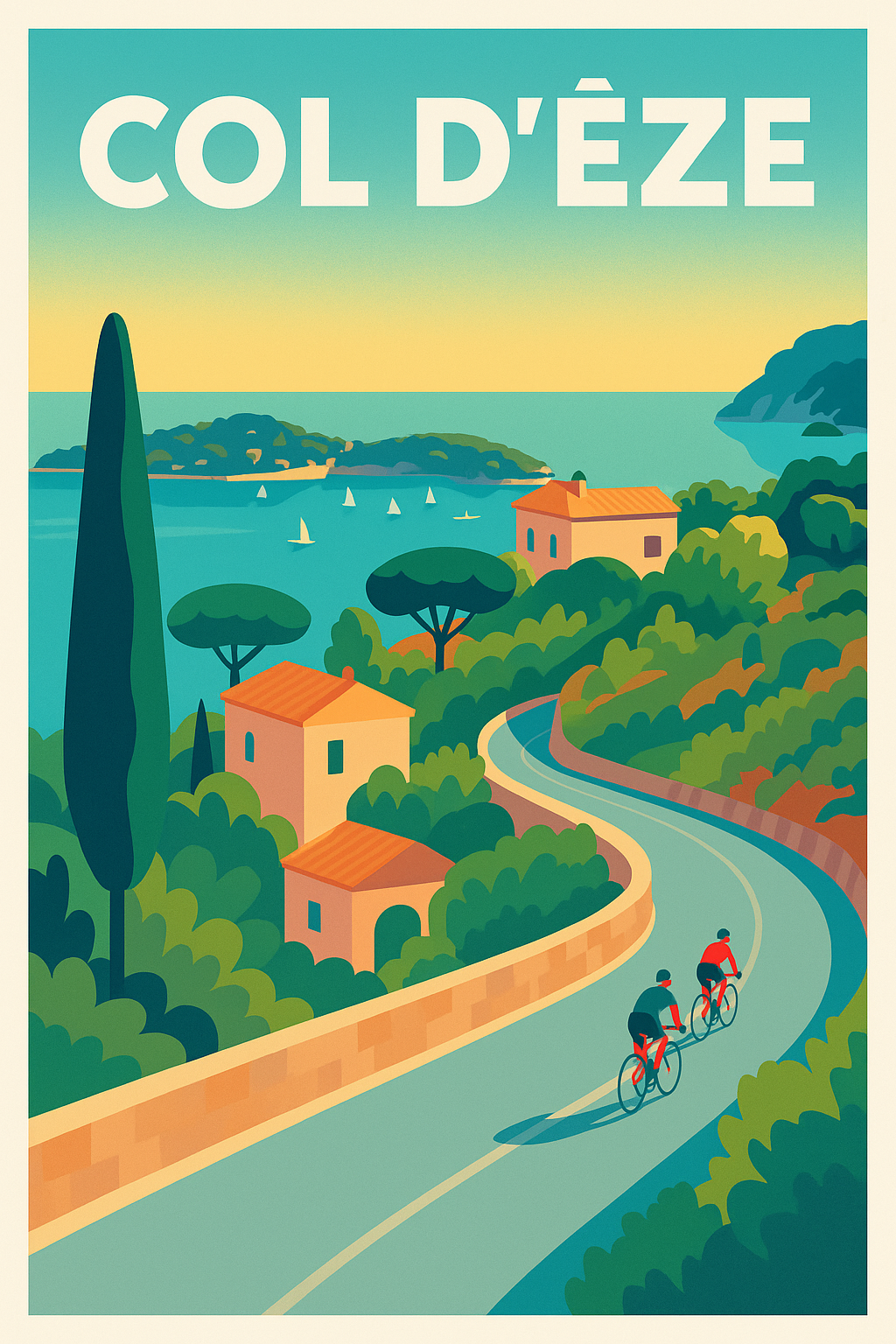 Affiche de Col d'Èze - L'ascension mythique de la Côte d'Azur