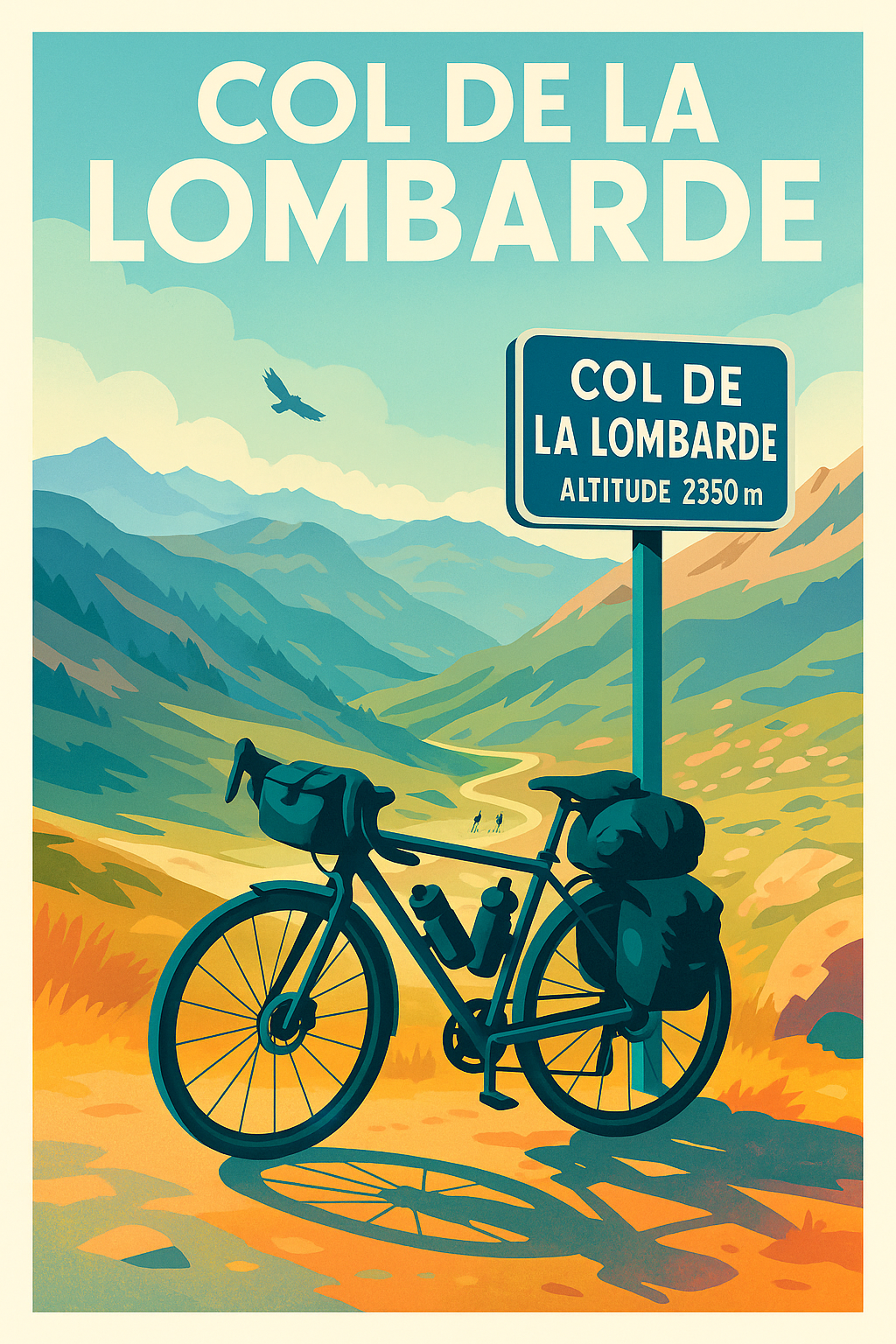 Affiche de Col de la Lombarde - L'ascension mythique au sommet des Alpes