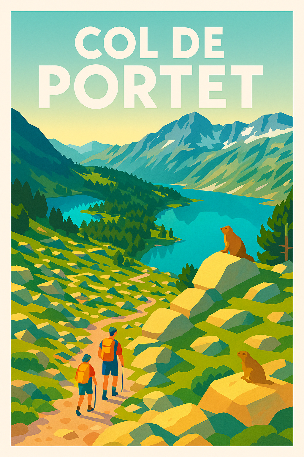 Affiche de Col de Portet - L'ascension majestueuse au cœur des Pyrénées