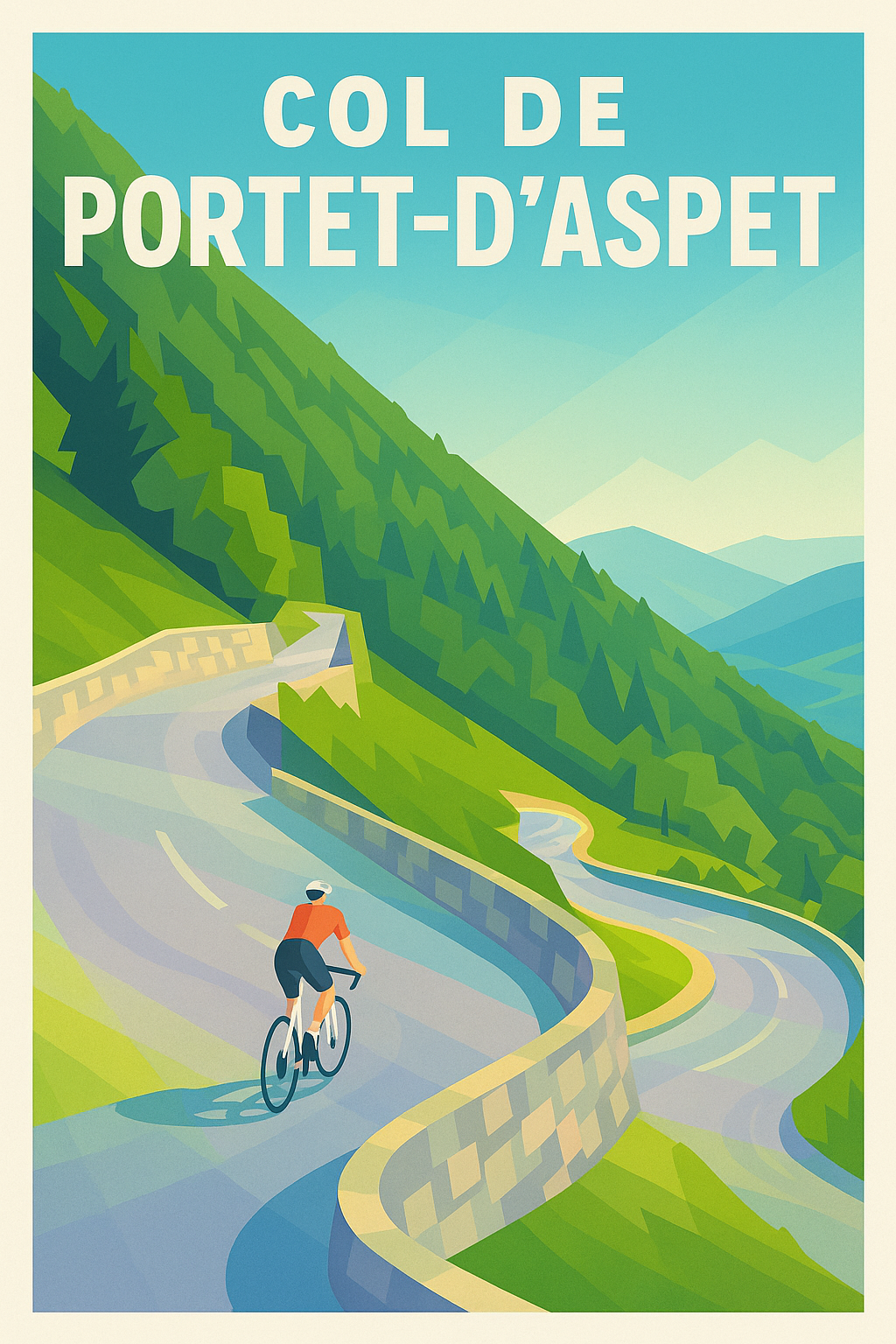Affiche de Col de Portet-d'Aspet - Le sommet mythique des Pyrénées pour les passionnés
