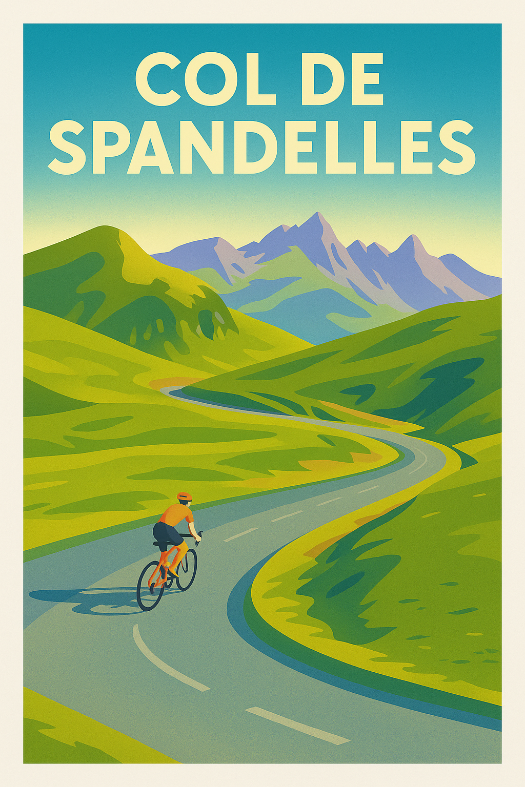 Affiche de Col de Spandelles - L'ascension mythique des Pyrénées