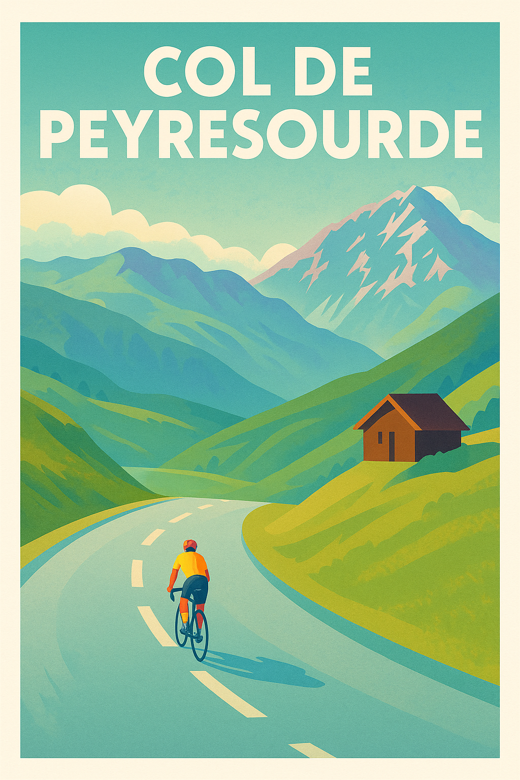 Affiche de Col de Peyresourde - L'ascension mythique des Pyrénées