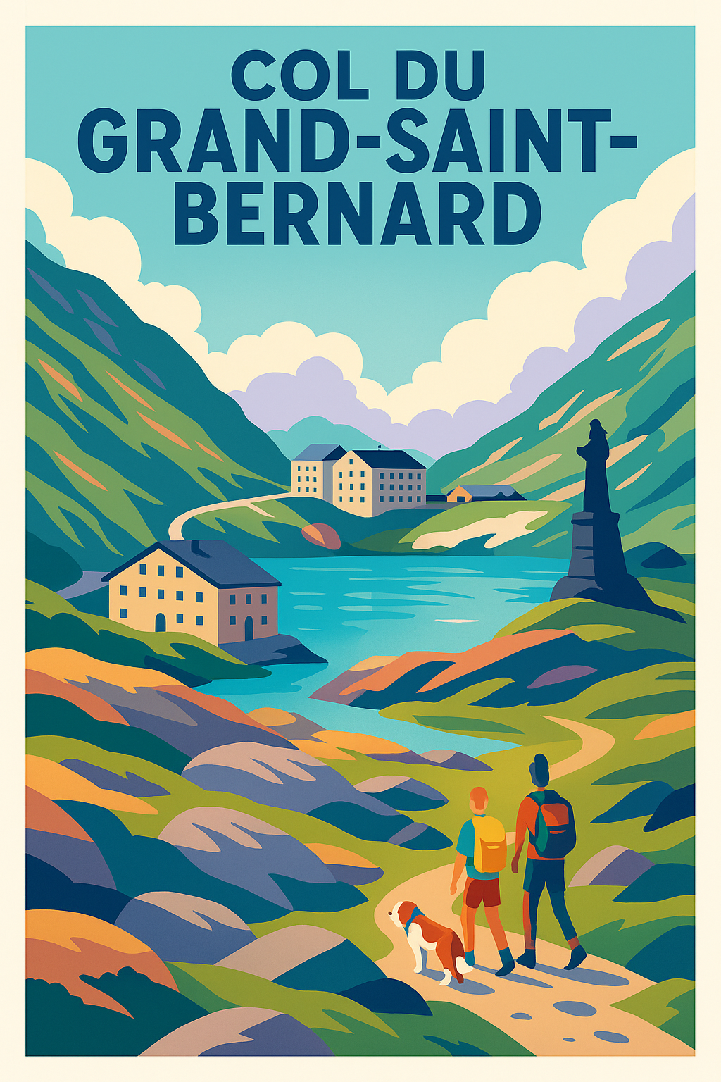 Affiche de Col du Grand-Saint-Bernard - Sommet mythique des Alpes