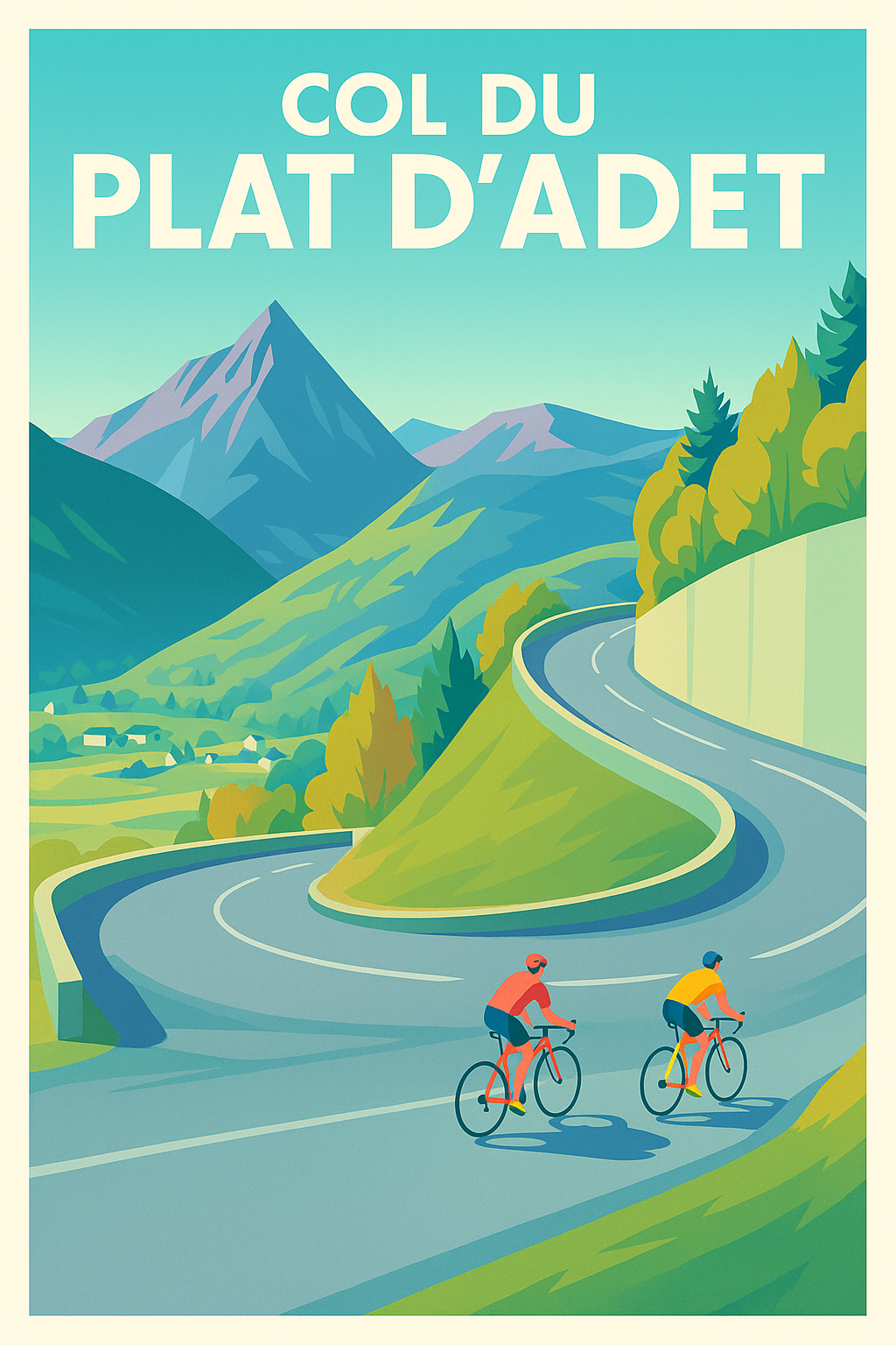 Affiche de Col du Plat d'Adet - Le sommet mythique des Pyrénées