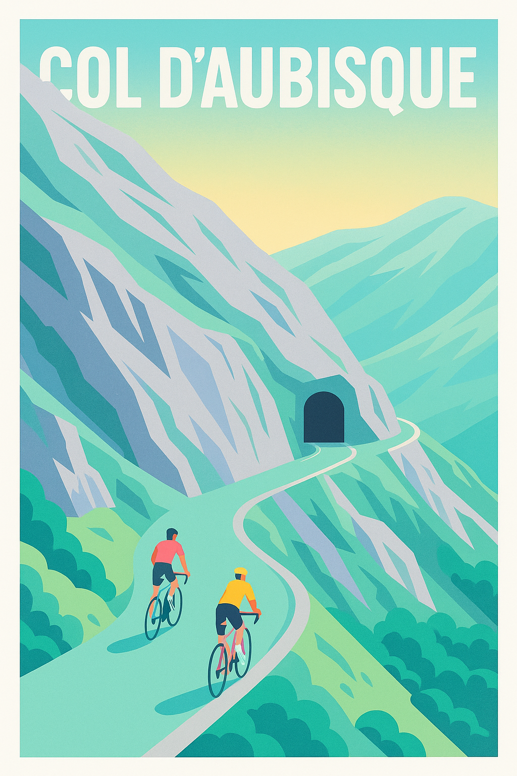 Affiche de Col d'Aubisque - L'ascension mythique des Pyrénées