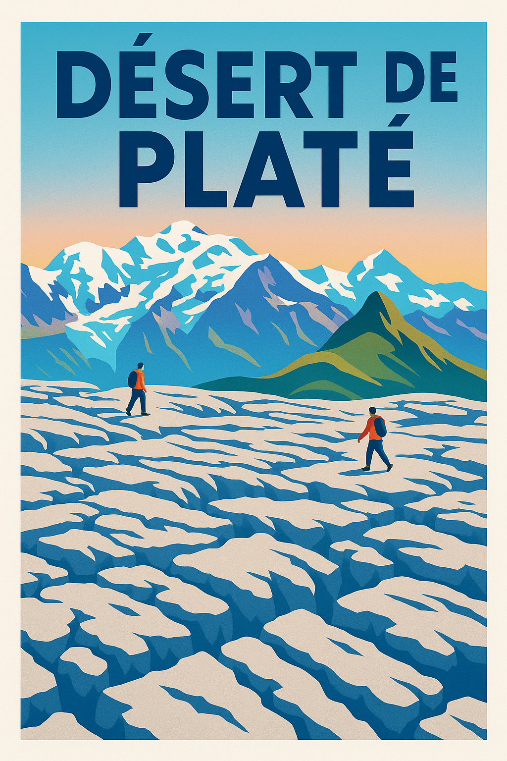 Affiche de Désert de Platé - L'évasion spectaculaire face au Mont-Blanc