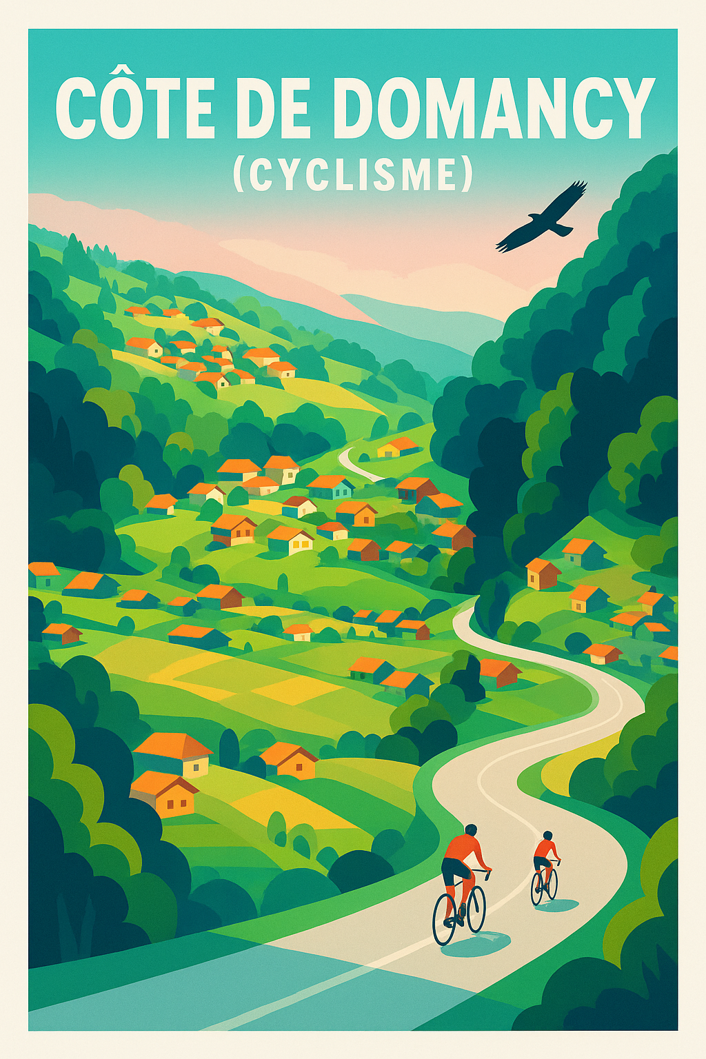 Affiche de Côte de Domancy - Le sommet mythique du cyclisme haut-savoyard