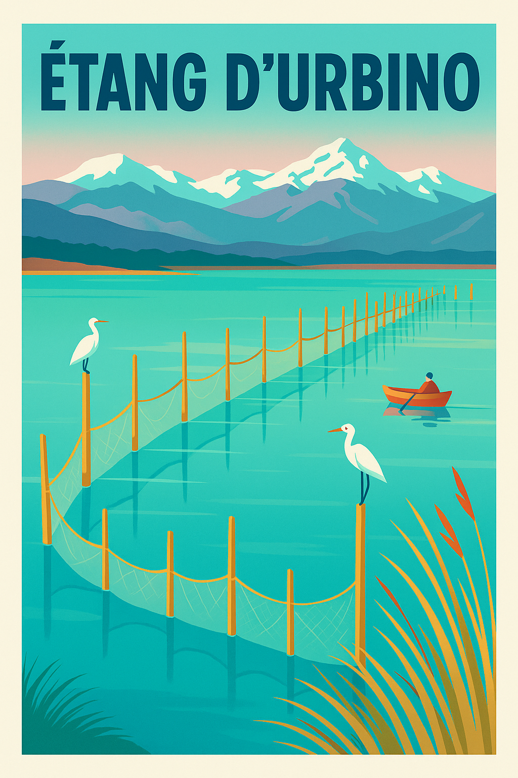 Affiche de Étang d'Urbino - La sérénité sauvage de la Corse