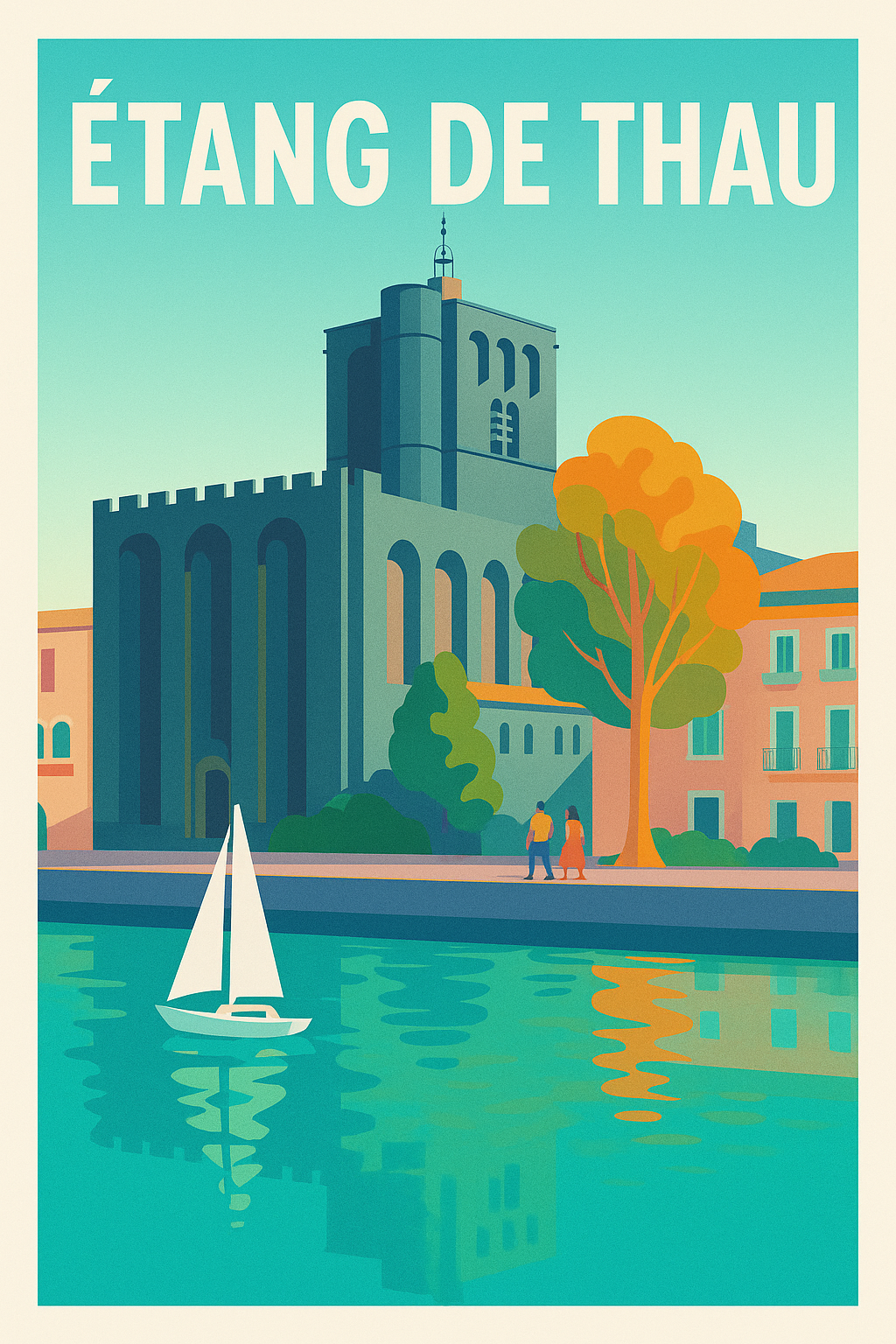Affiche de Étang de Thau - Douceur de vivre en Occitanie