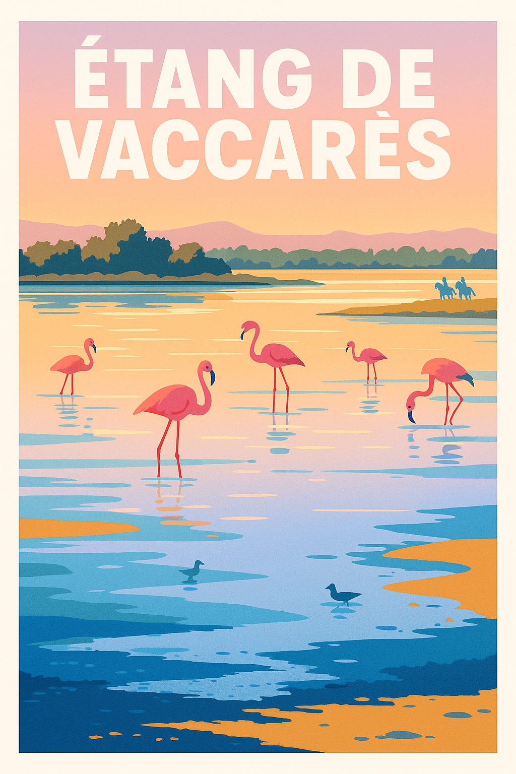 Affiche de Étang de Vaccarès - L'âme sauvage de la Camargue