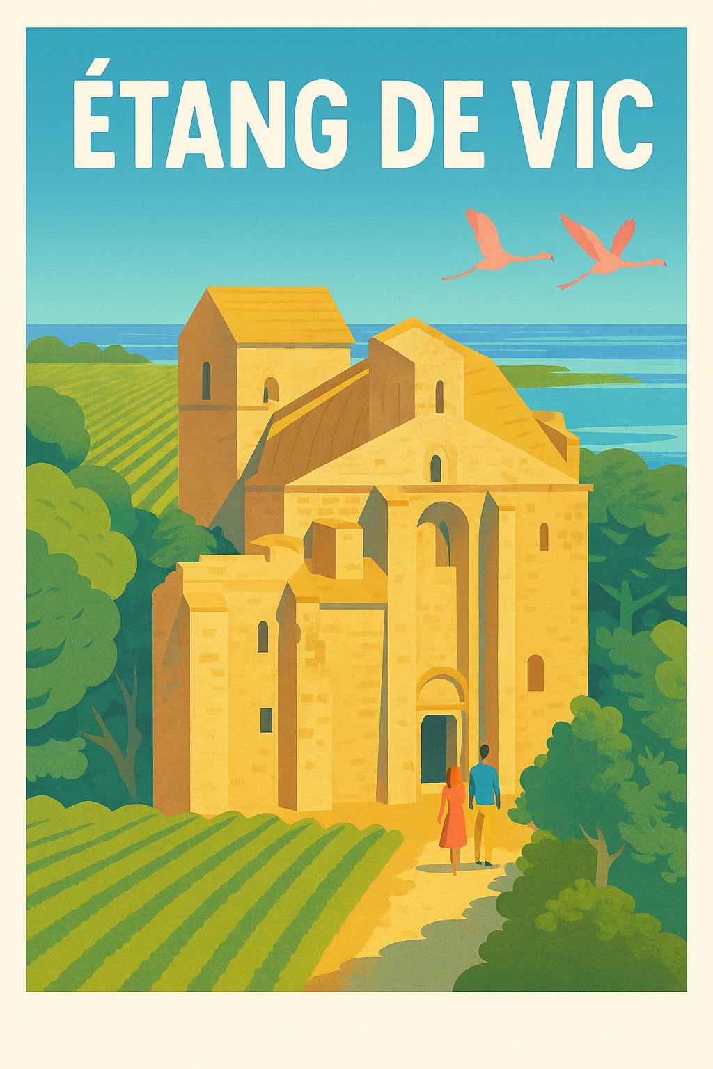 Affiche de Étang de Vic - Éclat méditerranéen et patrimoine sauvage