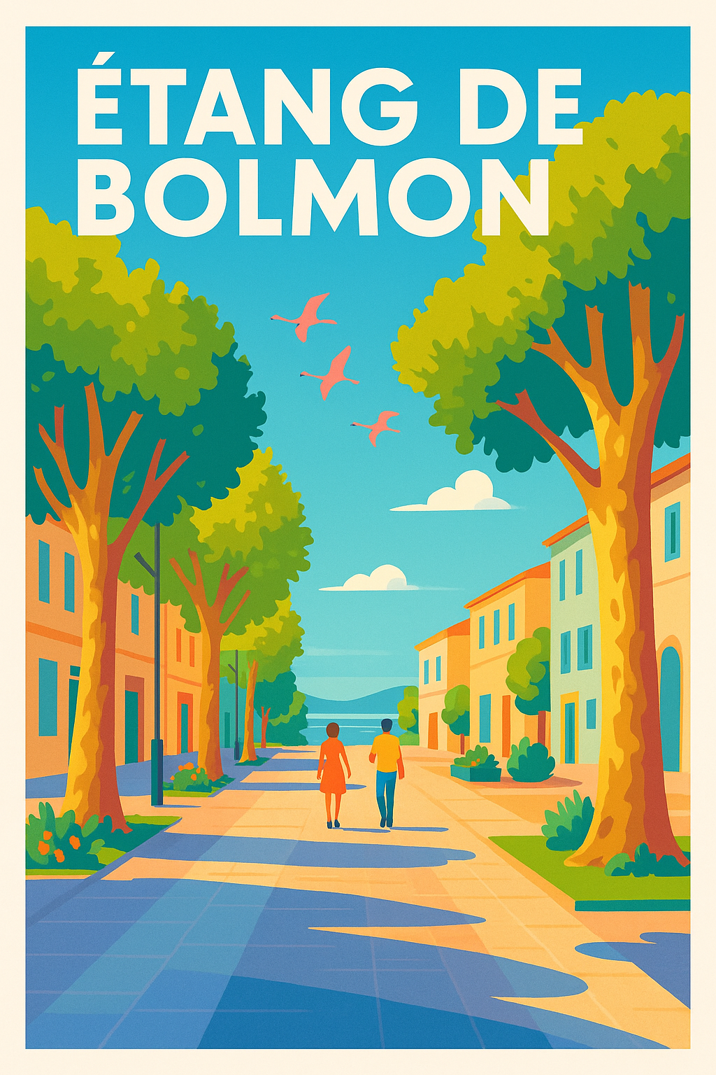 Affiche de Étang de Bolmon - Sérénité provençale et envolée sauvage