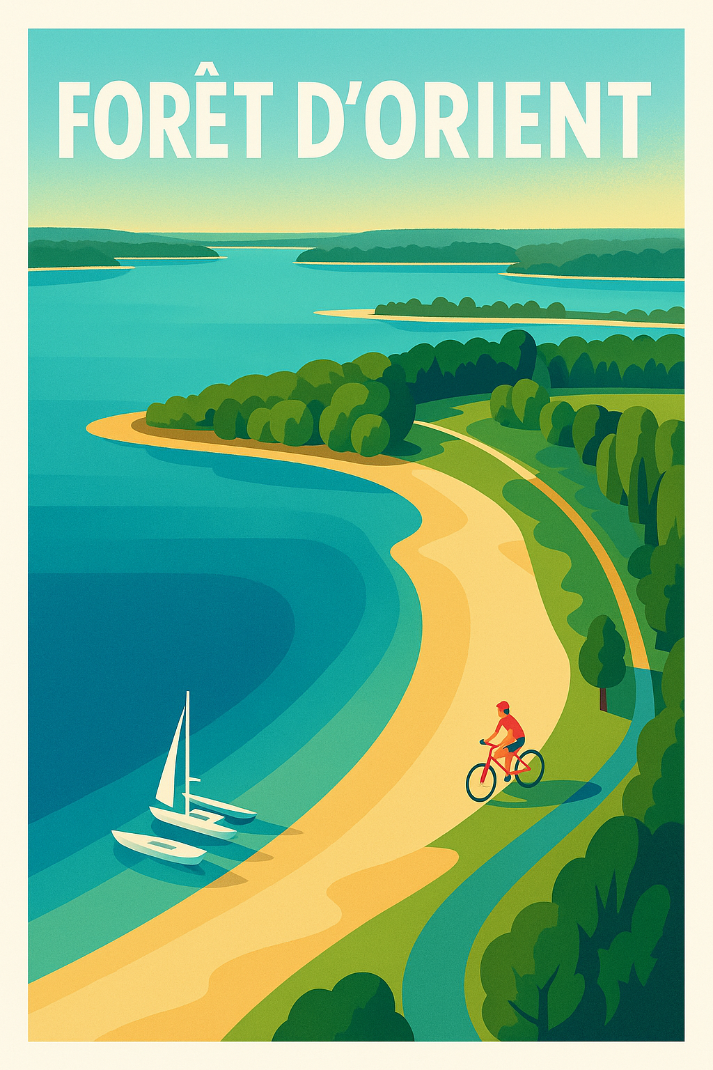 Affiche de Forêt d'Orient - Évasion naturelle entre lacs et forêts