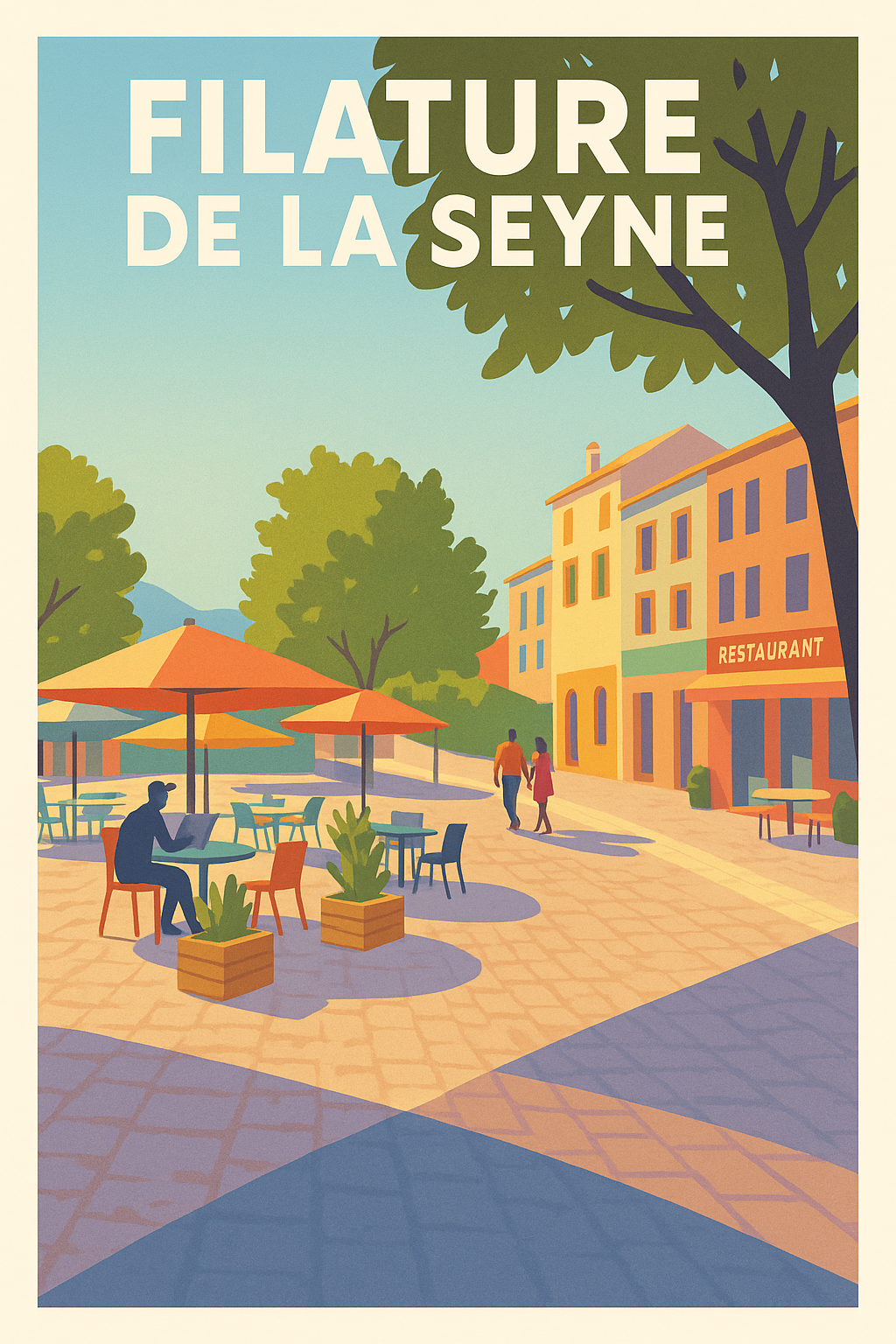 Affiche de Filature de la Seyne - L'élégance d'une après-midi ensoleillée