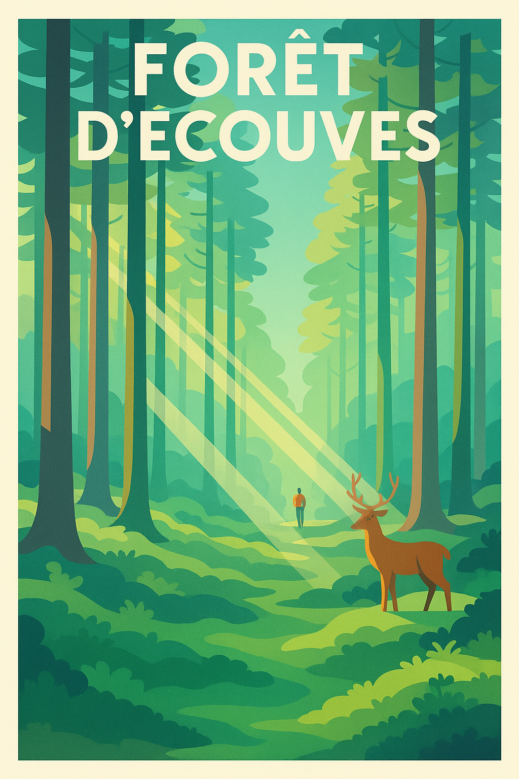 Affiche de Forêt d'Écouves - Évasion sauvage au cœur de l'Orne