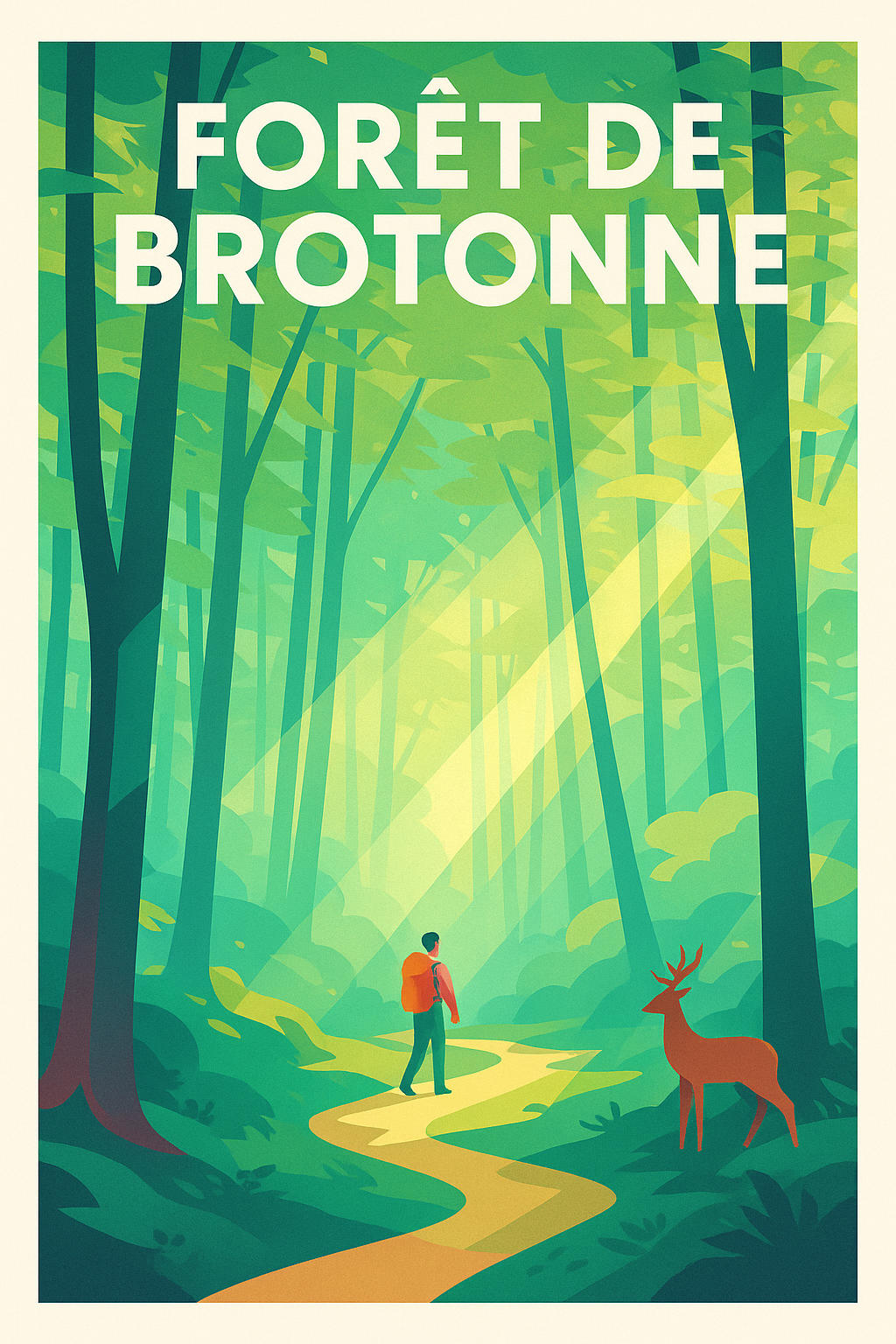 Affiche de Forêt de Brotonne - Une immersion poétique au cœur de la nature normande
