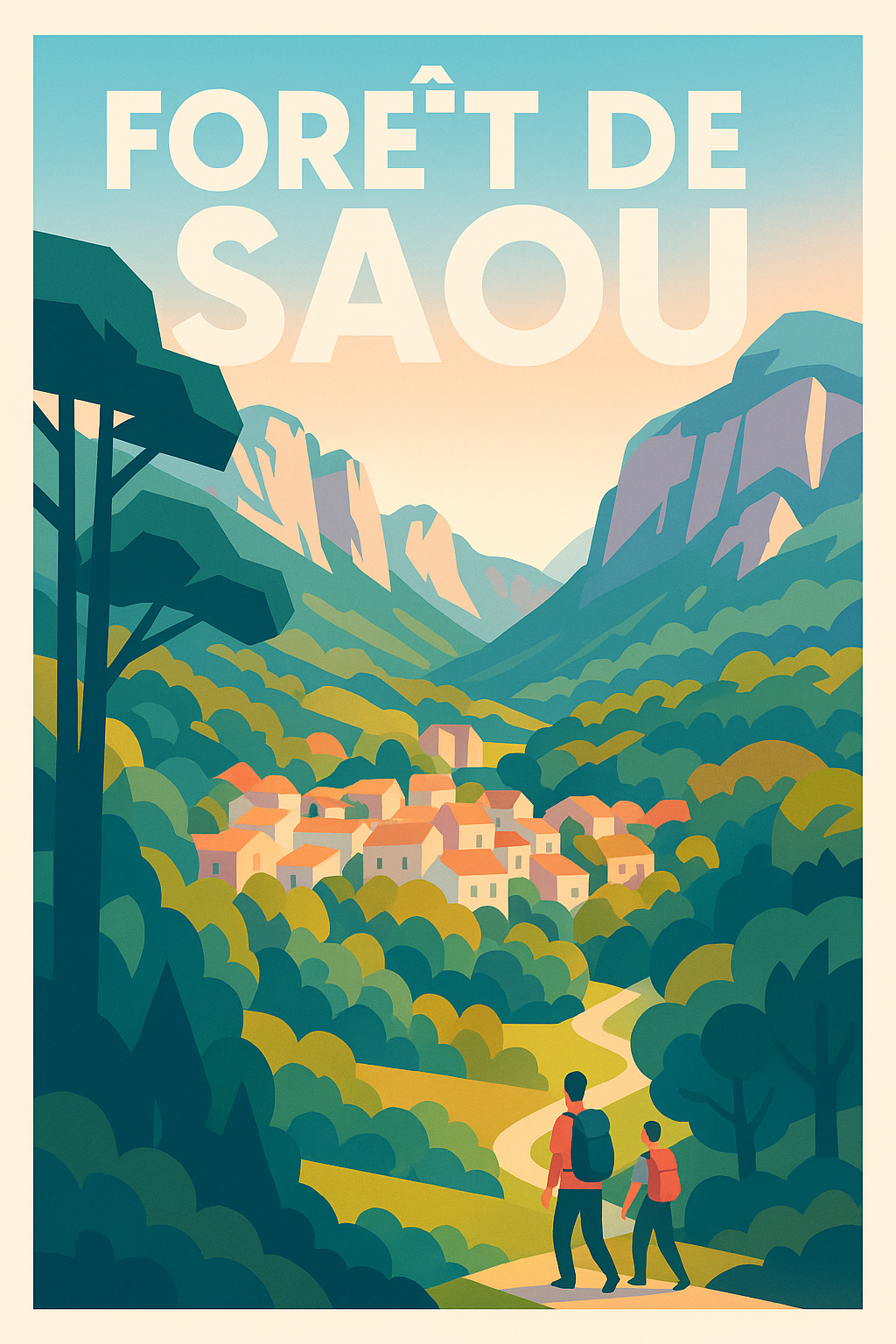 Affiche de Forêt de Saou - L'éclat sauvage du synclinal perché