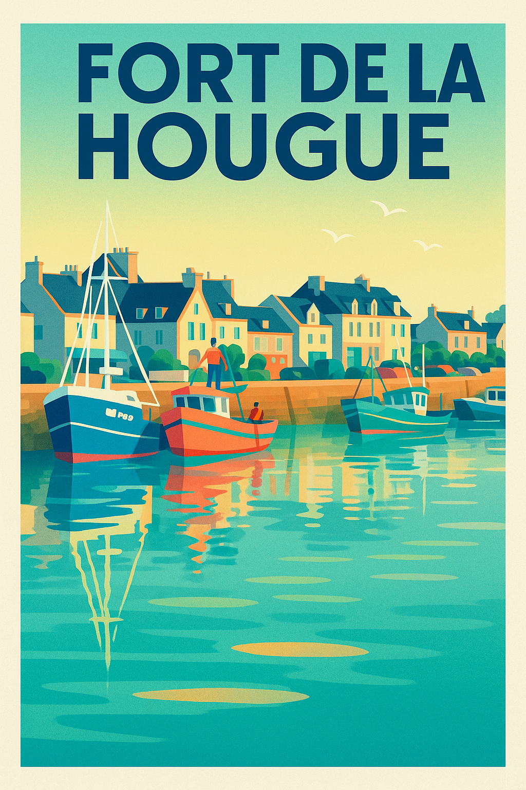 Affiche de Fort de la Hougue - L'éclat marin du Cotentin