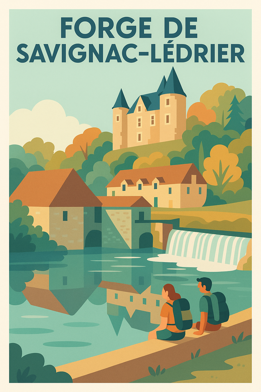 Affiche de Forge de Savignac-Lédrier - L'éclat du patrimoine industriel en Périgord