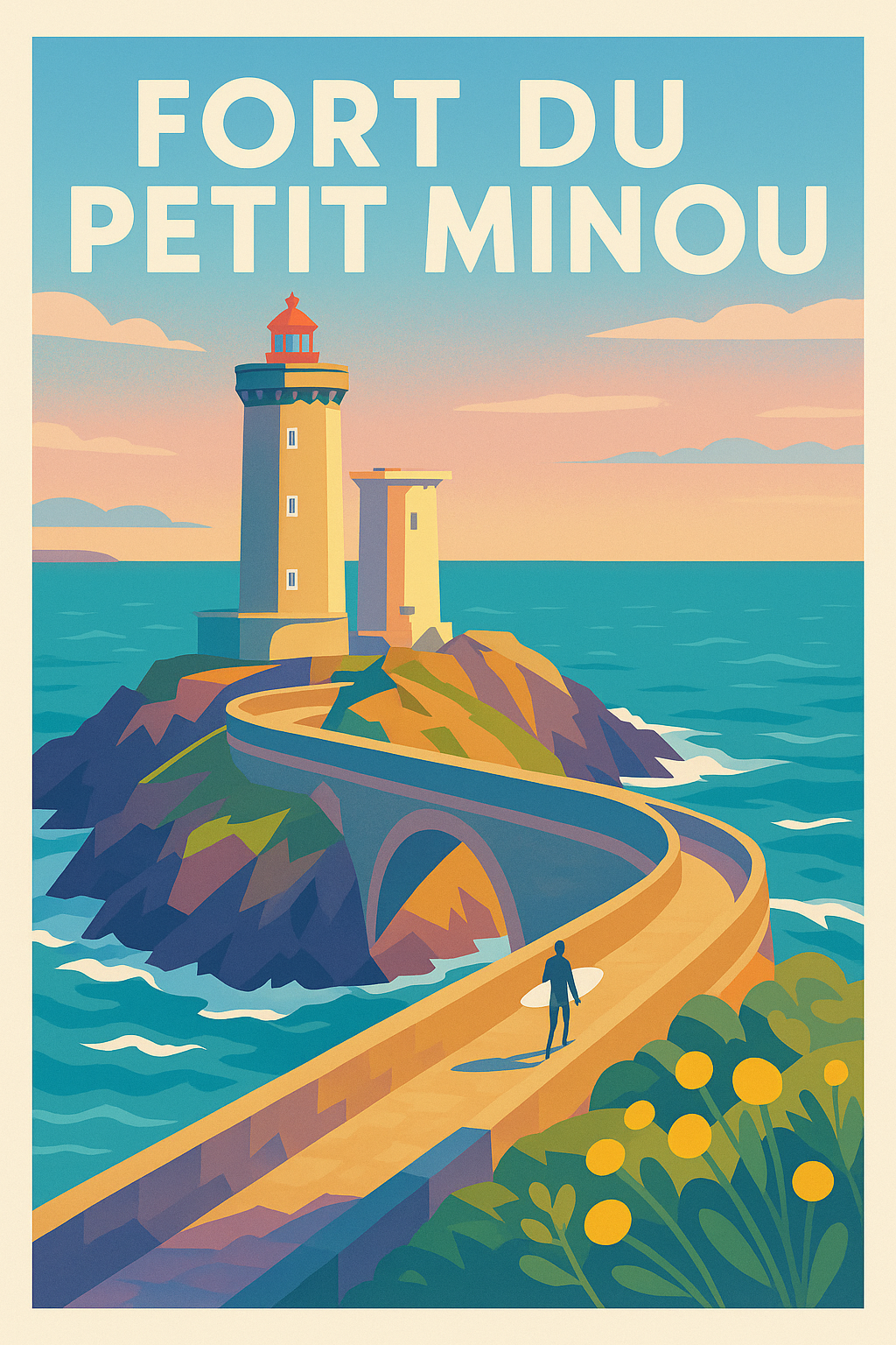 Affiche de Fort du Petit Minou - L'éclat de la côte bretonne