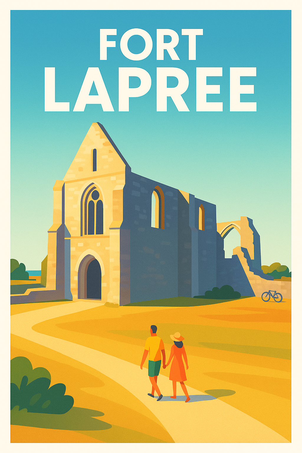 Affiche de Fort Laprée - L'élégance intemporelle du patrimoine rétais