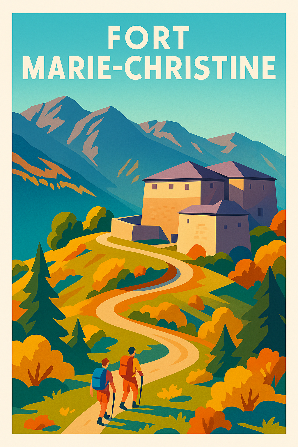 Affiche de Fort Marie-Christine - L'élégance des sommets savoyards