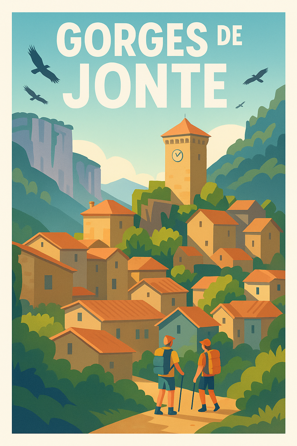 Affiche de Gorges de la Jonte - L'évasion sauvage entre falaises et vautours