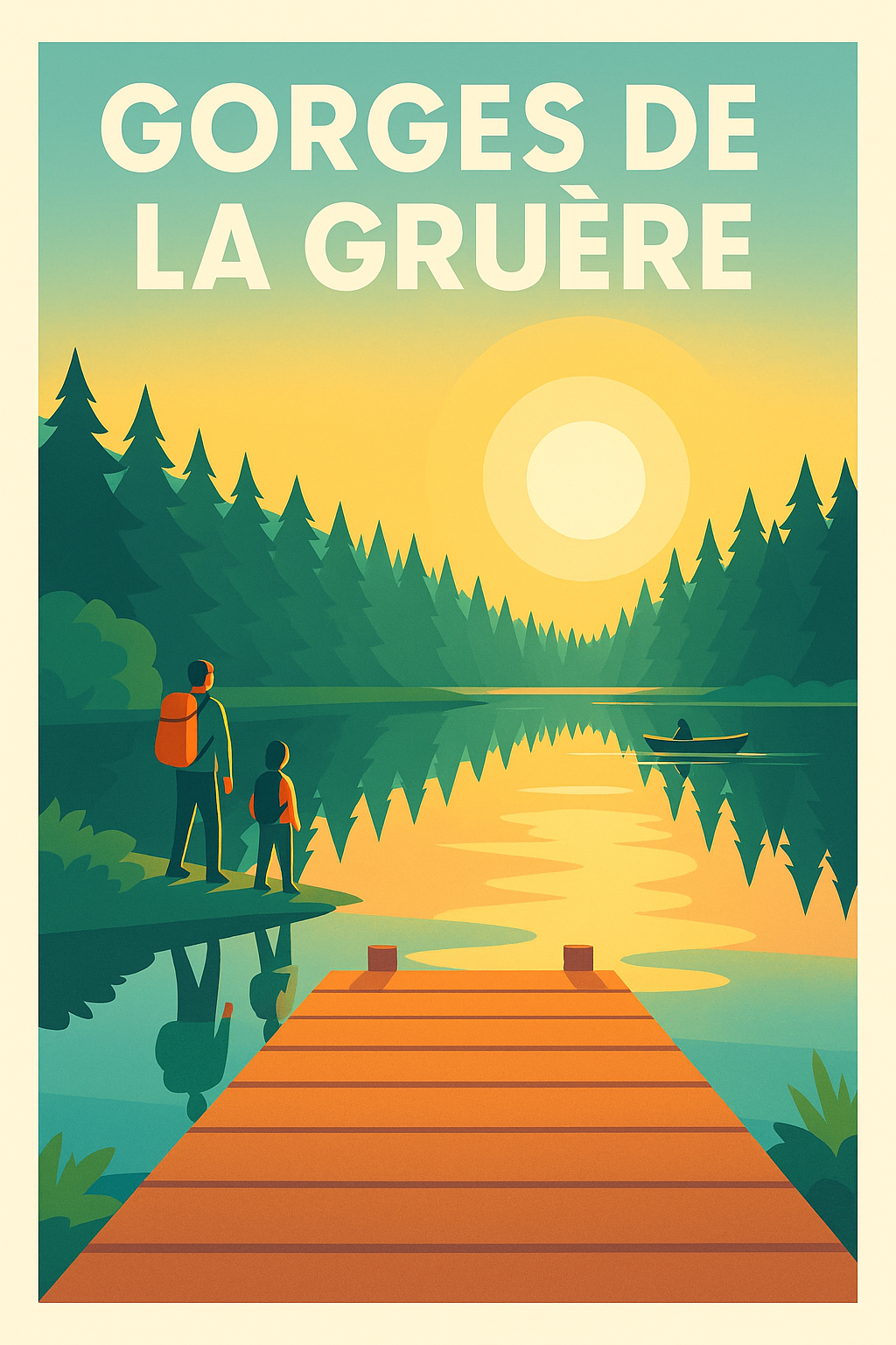 Affiche de Gorges de la Gruère - Une escapade sauvage au cœur de la nature
