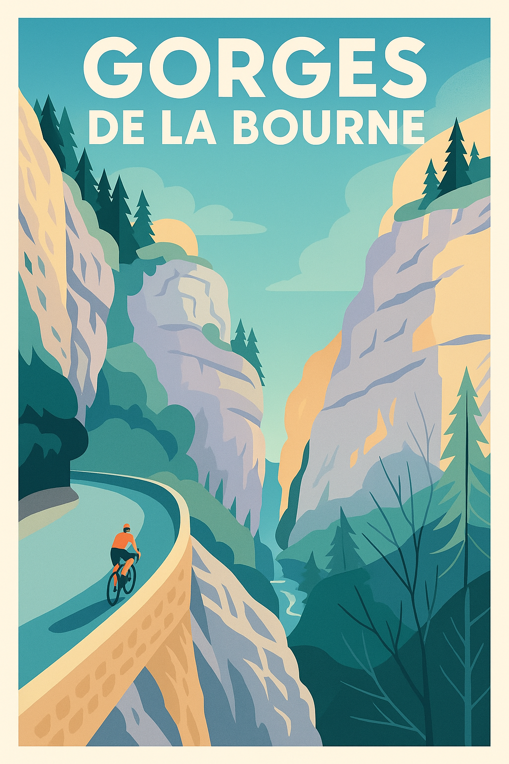 Affiche de Gorges de la Bourne - Une échappée vertigineuse au cœur du Vercors