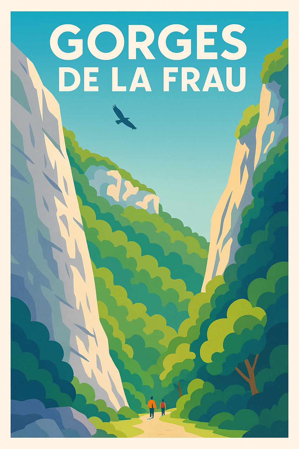 Affiche de Gorges de la Frau - Majestueuse Nature Pyrénéenne