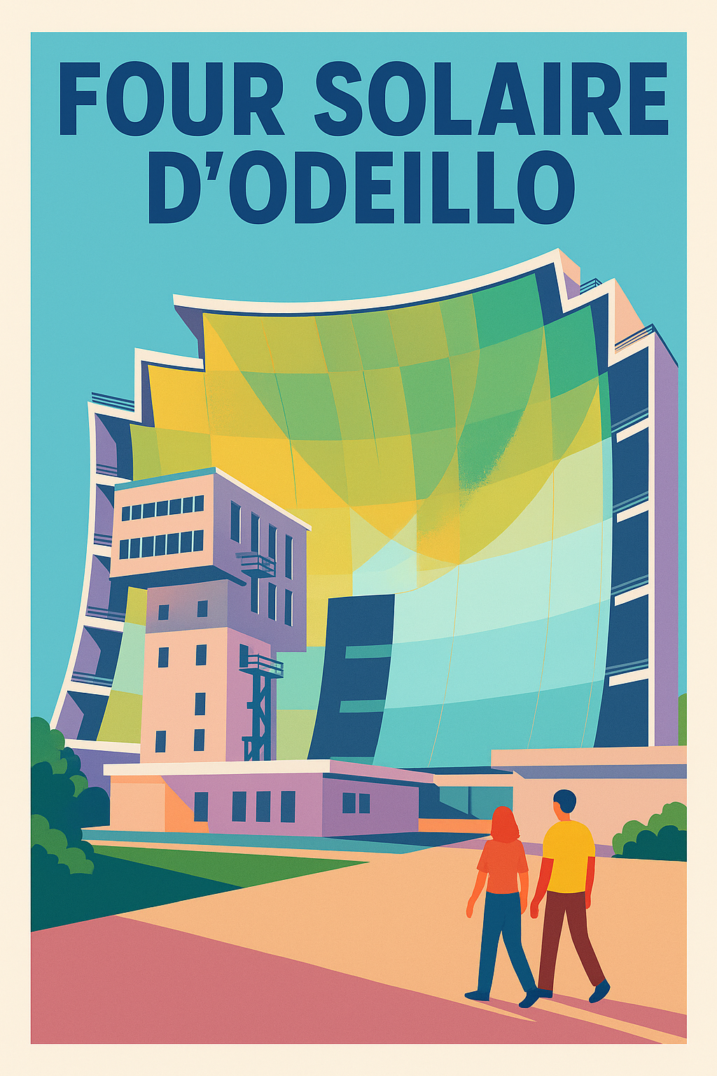 Affiche de Four Solaire d'Odeillo - La puissance du soleil au cœur des Pyrénées