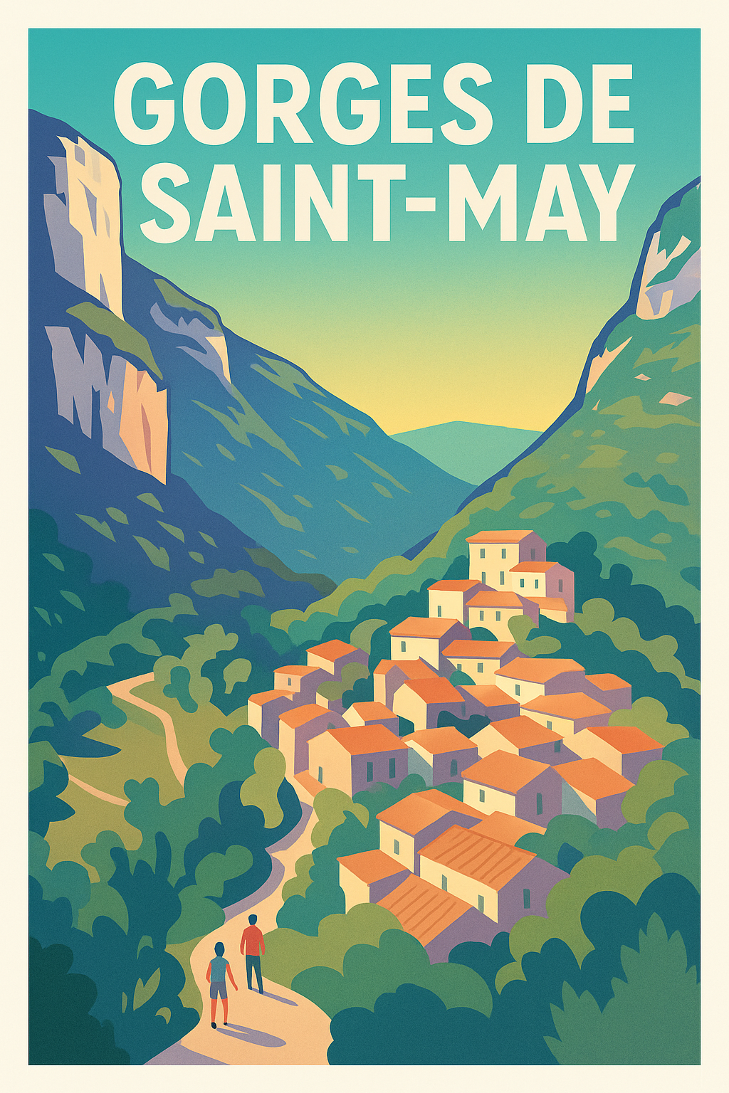 Affiche de Gorges de Saint-May - L'éclat sauvage de la Drôme Provençale