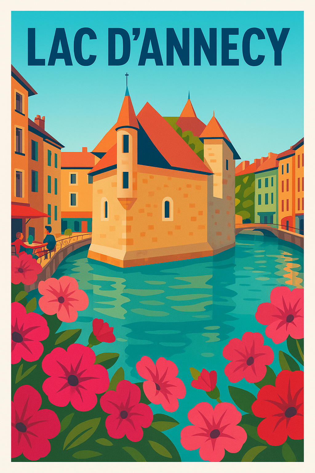 Affiche de Lac d'Annecy - La Venise des Alpes en couleurs