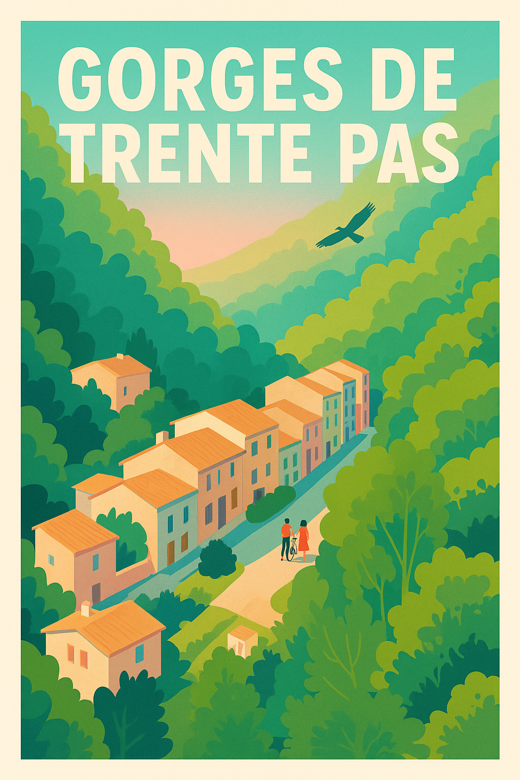 Affiche de Gorges de Trente Pas - Une immersion sauvage au cœur de la Drôme