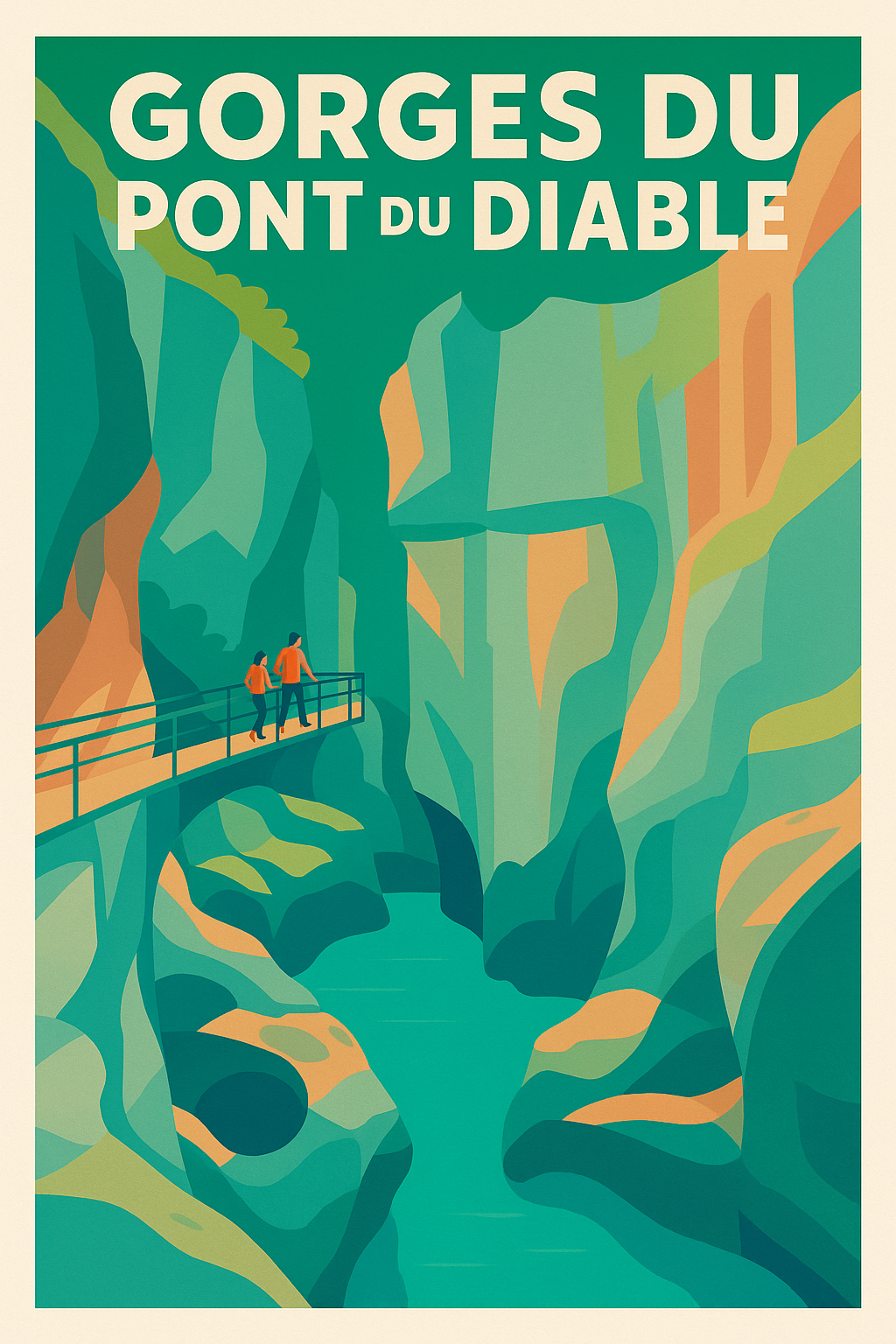 Affiche de Gorges du Pont du Diable - Une immersion vertigineuse au cœur de la Savoie