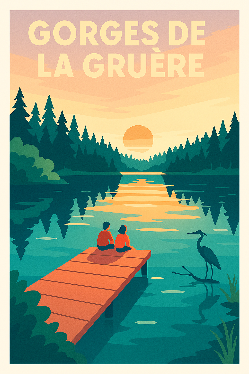 Affiche de Gorges de la Gruère - Une escapade paisible au cœur de la nature