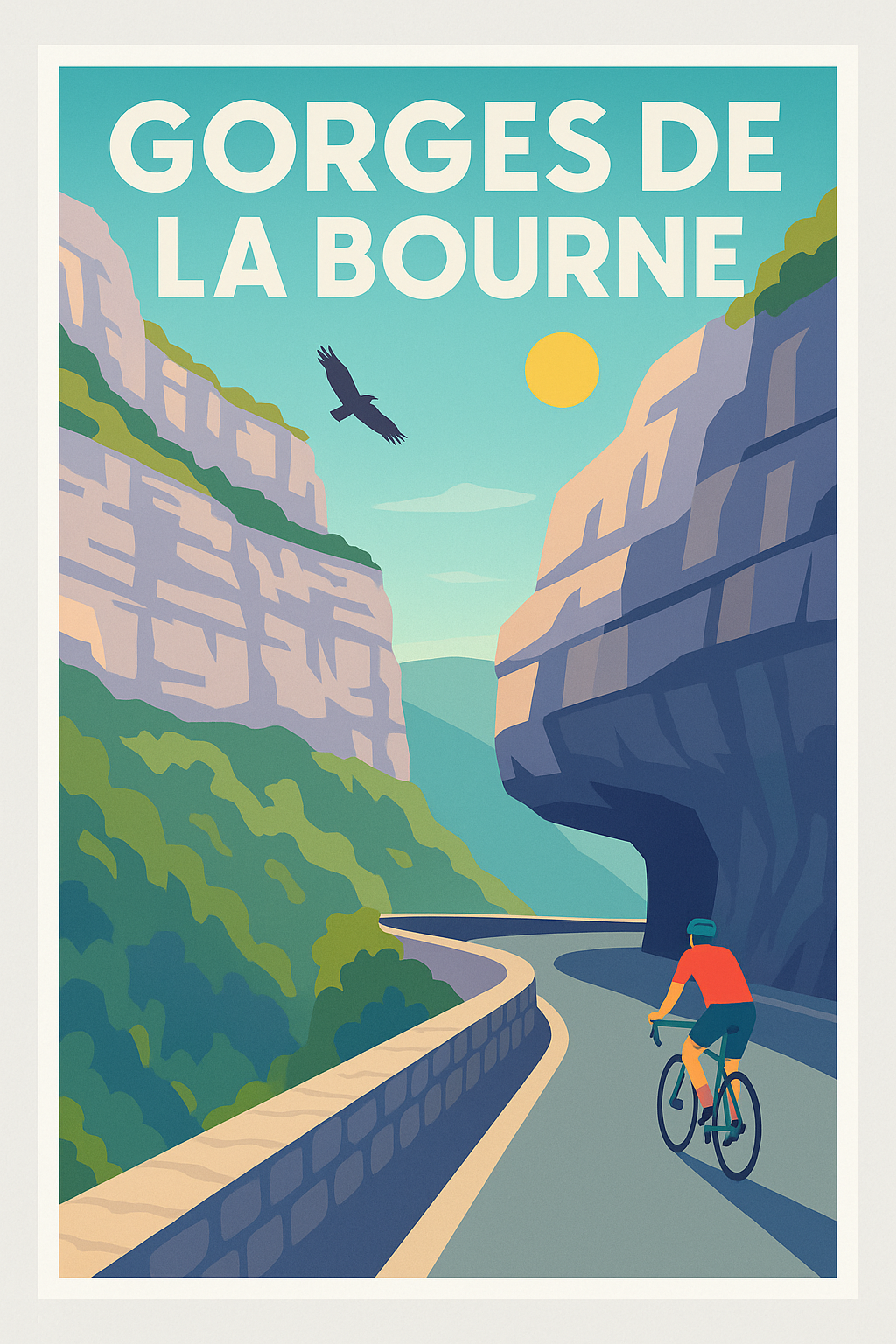 Affiche de Gorges de la Bourne - Une échappée spectaculaire au cœur du Vercors