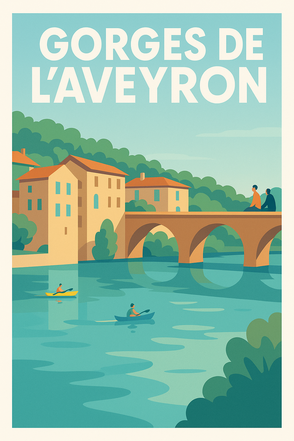 Affiche de Gorges de l'Aveyron - Évasion au fil de l'eau
