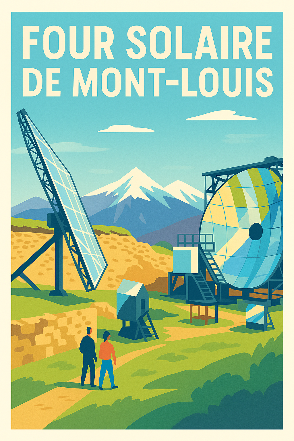 Affiche de Four Solaire de Mont-Louis - L'énergie pure des Pyrénées