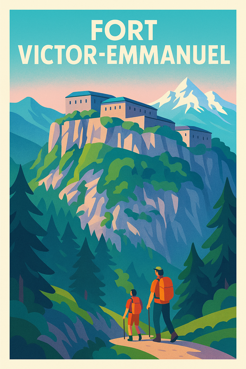 Affiche de Fort Victor-Emmanuel - La sentinelle des Alpes en majesté
