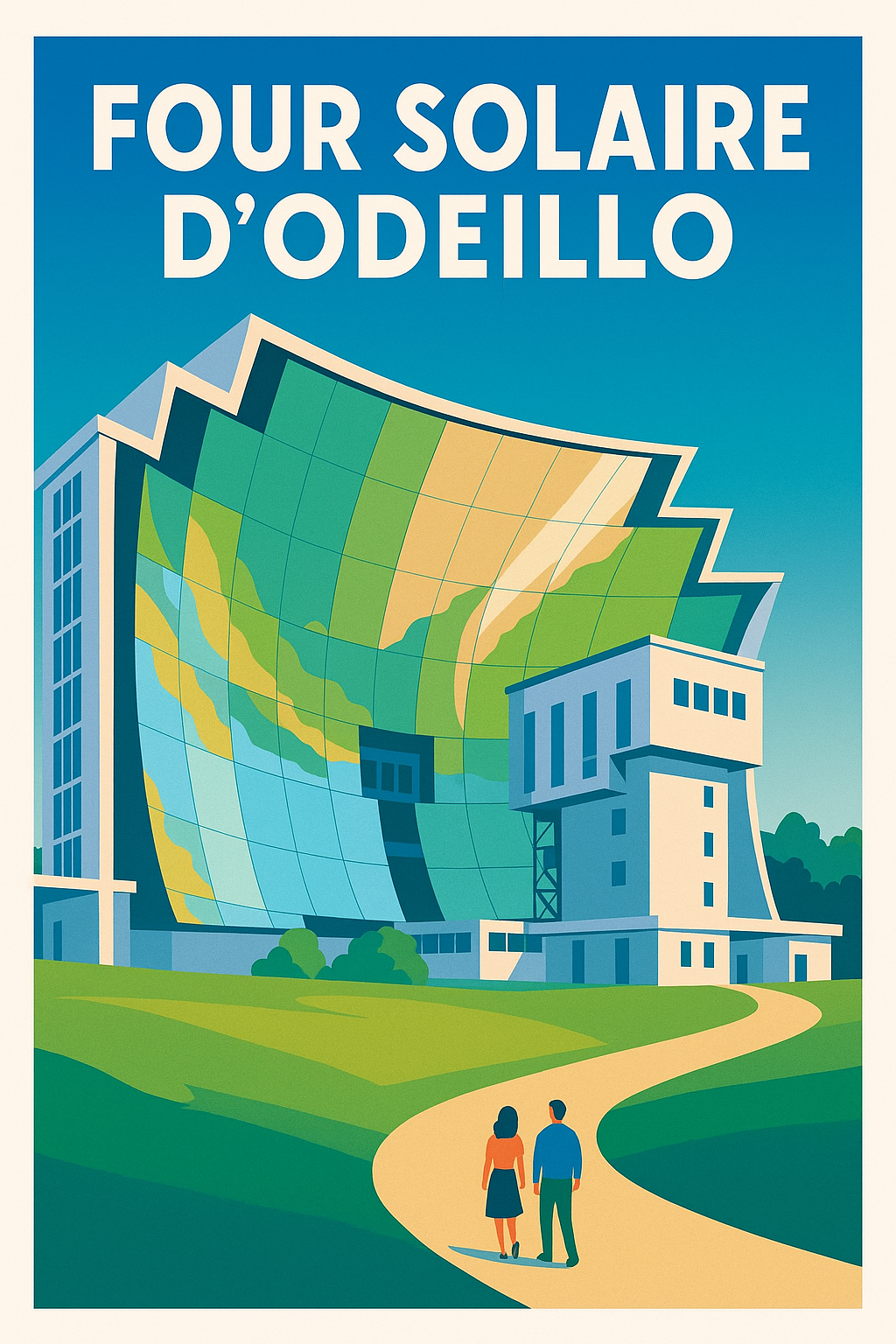 Affiche de Four Solaire d'Odeillo - L'éclat technologique des Pyrénées
