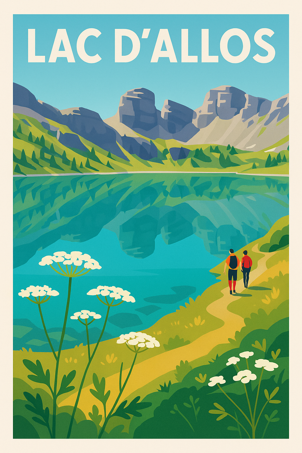 Affiche de Lac d'Allos - La perle du Mercantour au cœur de votre décoration