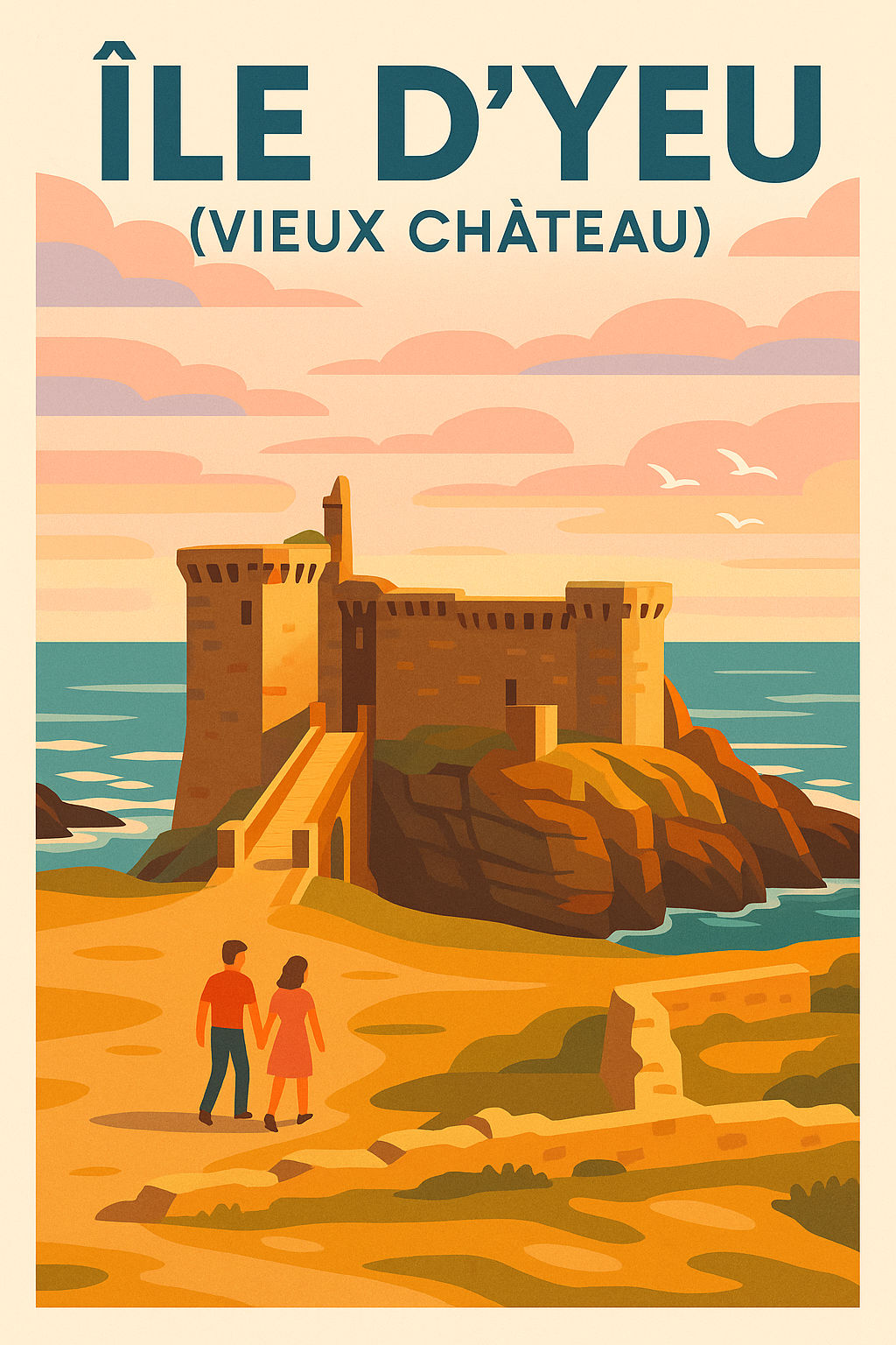 Affiche de Île d'Yeu - L'éclat majestueux du Vieux Château